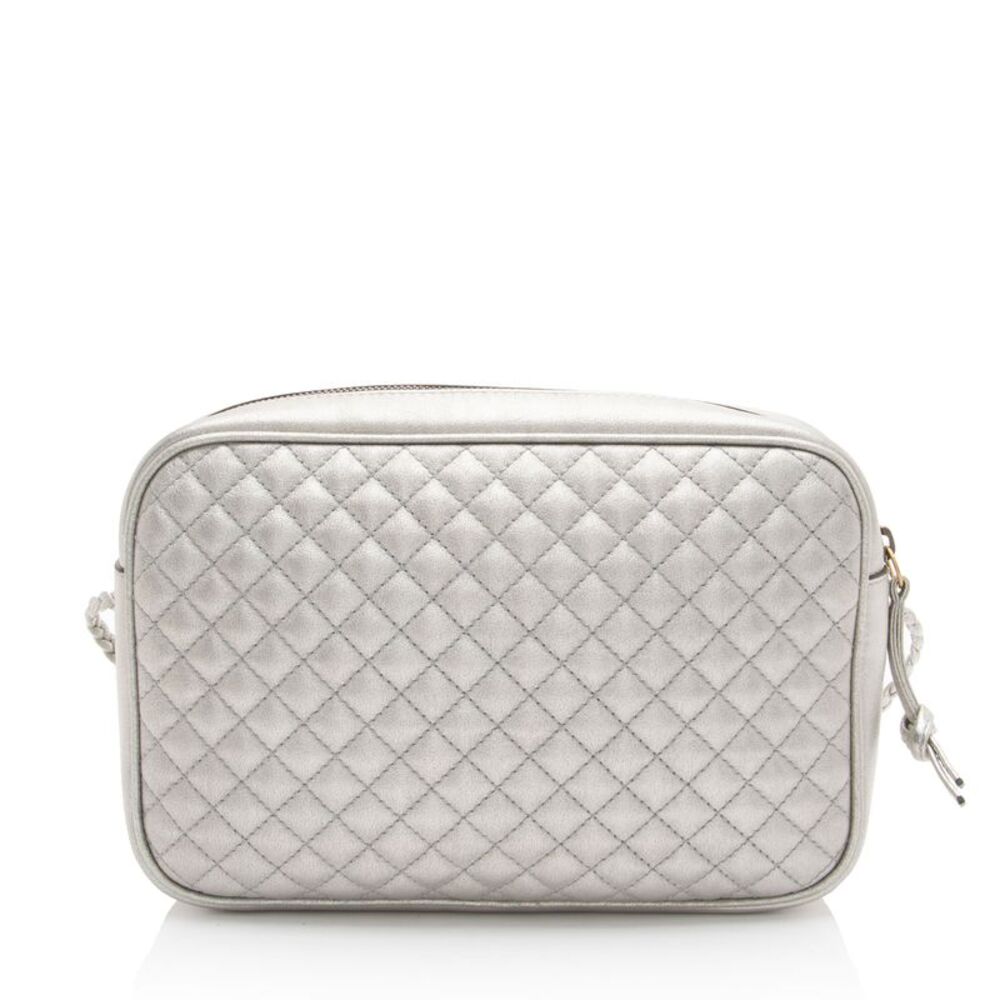 Gucci Metallic Quilted Leather Web Trapuntata Small Shoulder Bag - Picture 3 of 12